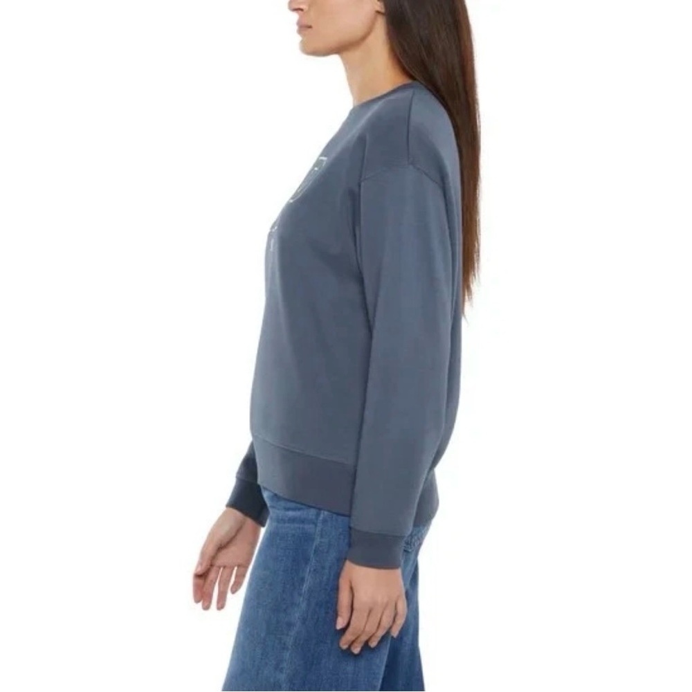GAP Women's Crewneck Sweatshirt in Slate Blue - Picture 4 of 6